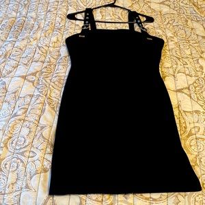 Black Suede Mini Dress